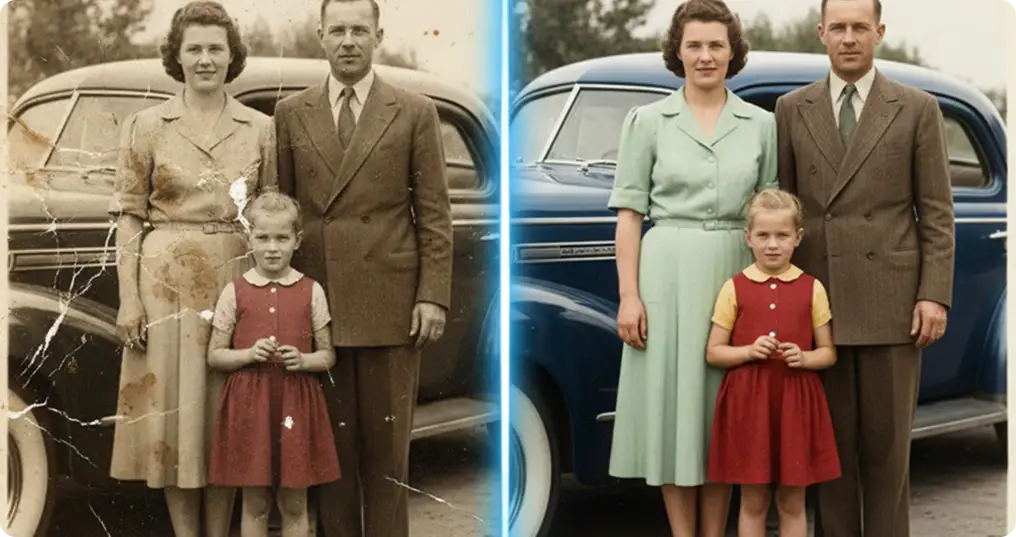 How to Restore and Colorize Old Family Photographs with AI