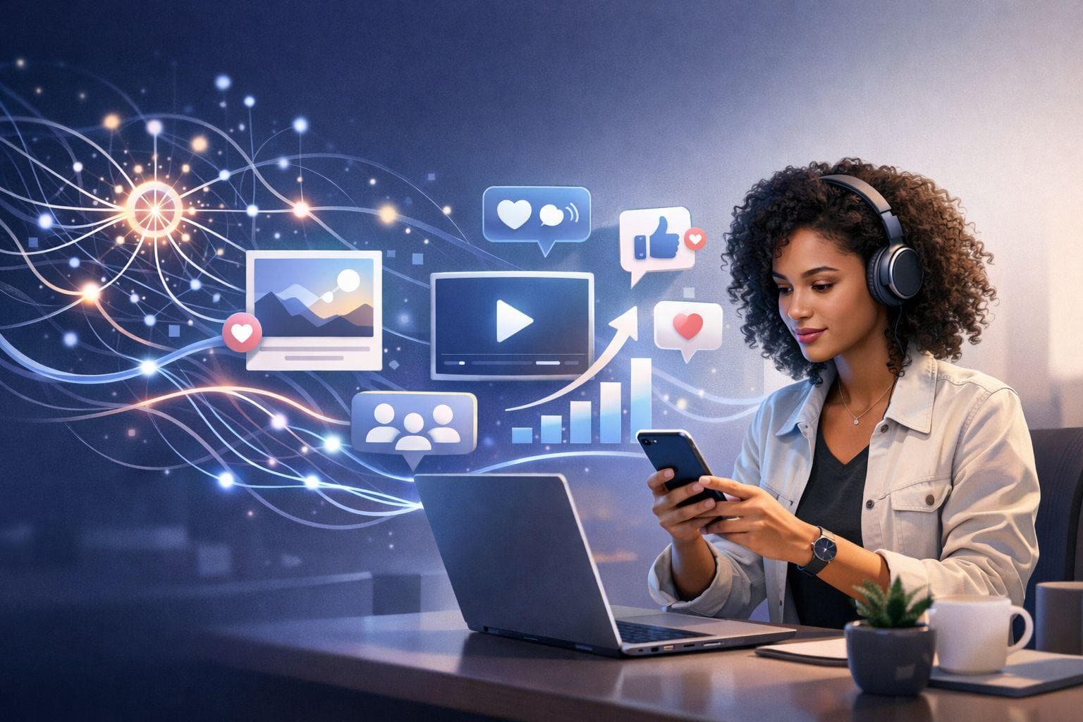 Outils de Contenu IA pour Réussir sur les Réseaux Sociaux